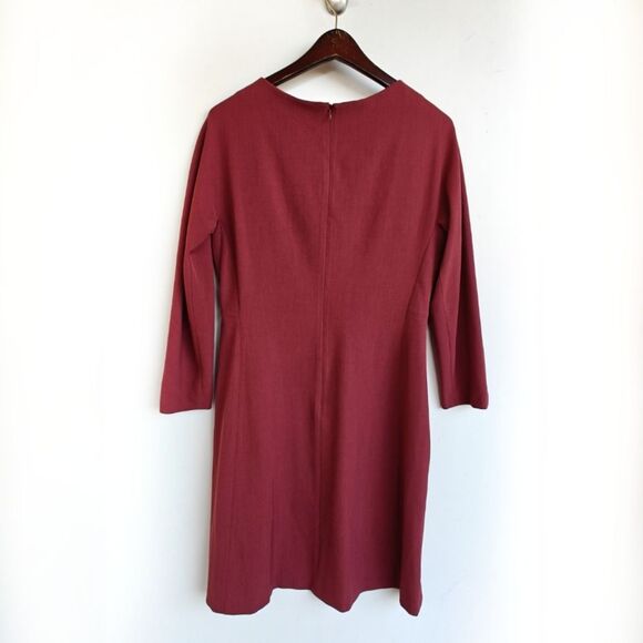 M.M. LaFleur Jeanette Dress Size 10 Brick Red - Picture 3 of 11